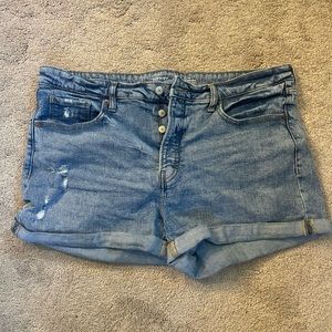 Old Navy High Rise OG Denim Shorts Size 18
